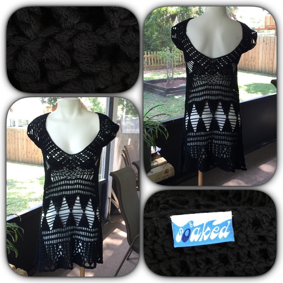 Crocheted Swim Cover Up - Picture 2 of 3